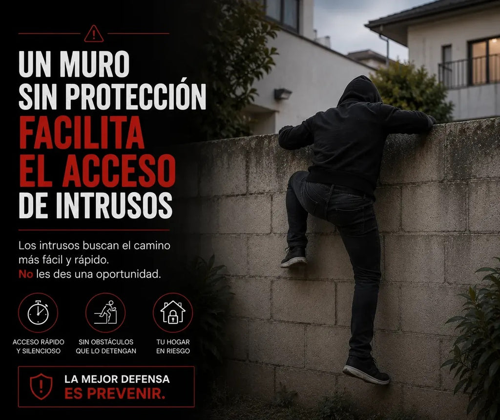 Picos De Seguridad 4 Mts - 32 Piñas Con 8 Picos cada una