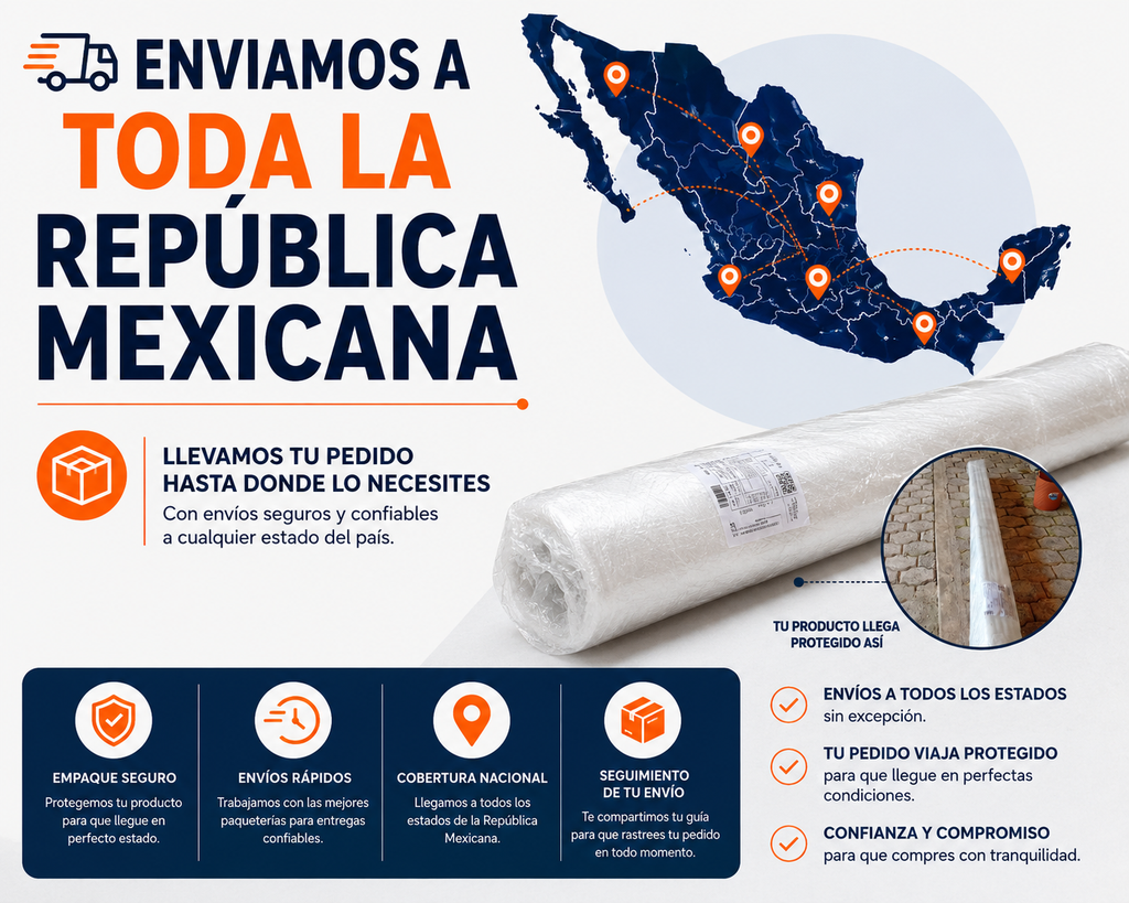 Lámina Policarbonato Sólido Transparente para Invernadero Incluye Kit de Instalación y Envío Gratis