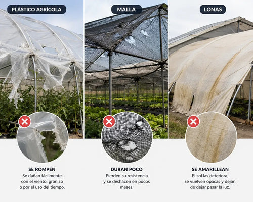 Lámina Policarbonato Sólido Transparente para Invernadero Incluye Kit de Instalación y Envío Gratis